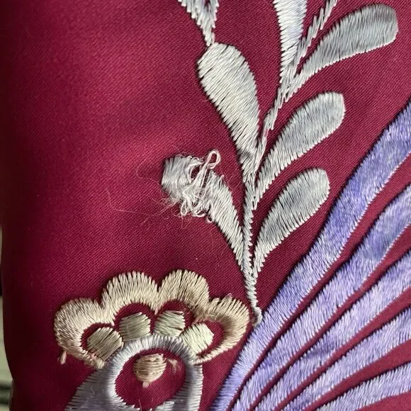 Vintage La Cita Tunic Blouse Shirt Women's Size Small Pink Embroidered Flowers - Picture 9 of 9